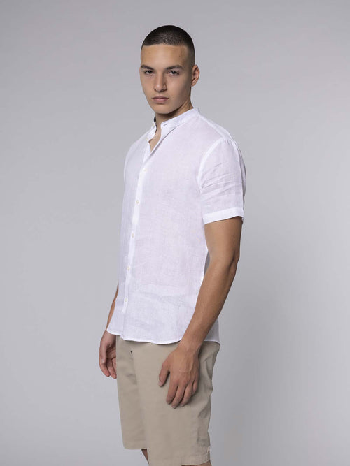 Camicia in lino coreana|Colore:Bianco