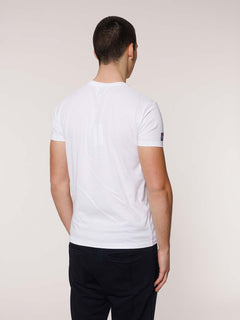 T-shirt stampa veliero|Colore:Bianco