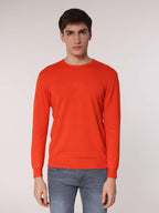 Maglia girocollo lavorazione liscia|Colore:Arancio