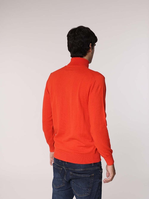 Maglia collo alto basic|Colore:Arancio