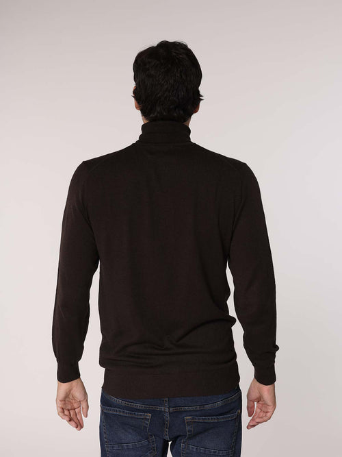 Maglia collo alto basic|Colore:Caffe'