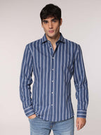 Camicia flanella collo francese|Colore:2