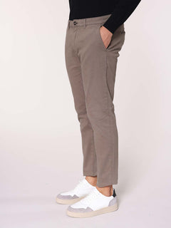 Pantaloni gabardine tasca America|Colore:Fango