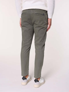 Pantaloni gabardine tasca America|Colore:Verde militare