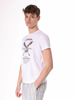 T-Shirt stampa Goemoniers|Colore:Bianco