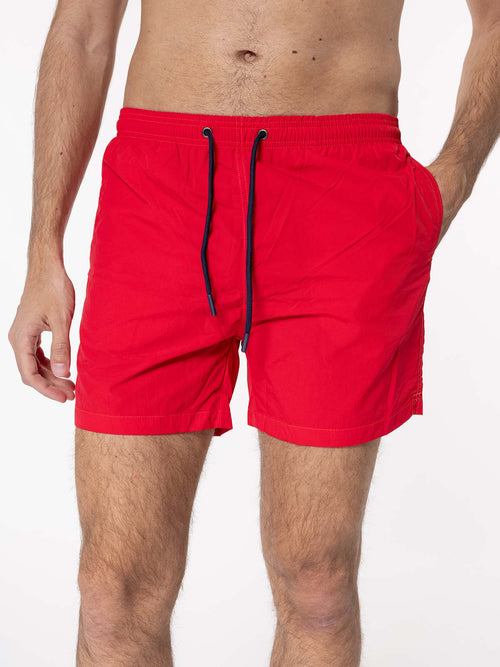 Shorts da mare - monocolore|Colore:Rosso