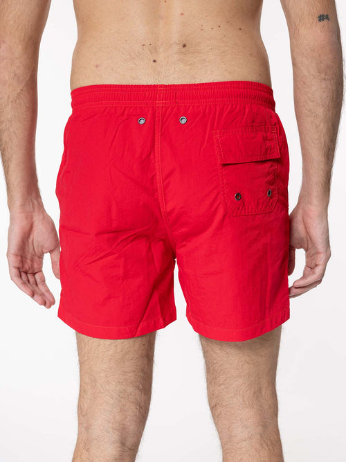 Shorts da mare - monocolore|Colore:Rosso
