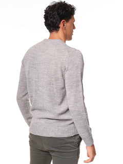 Maglia girocollo treccia|Colore:Grigio chiaro