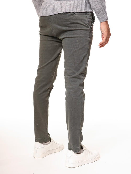 Pantaloni pied e poule|Colore:Verde militare