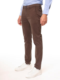 Pantaloni gabardine tasca America|Colore:Moro